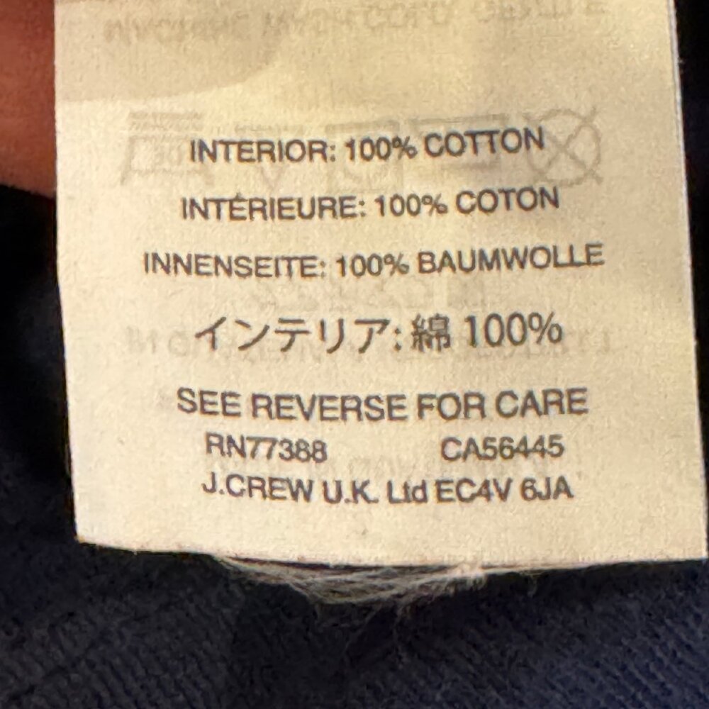 J.Crew Chocoholic Graphic Tee Navy Cotton Short Sleeve Size S - Picture 6 of 6